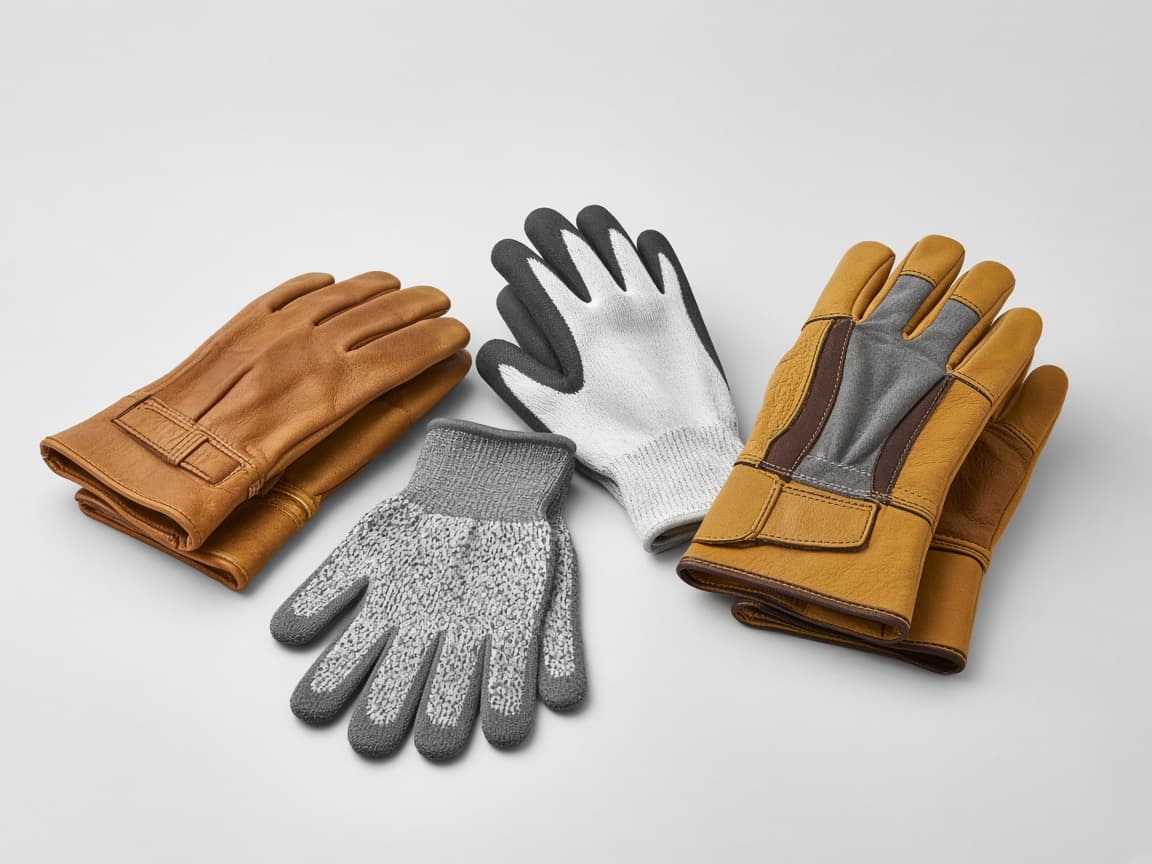 Industrial safety gloves for cut, impact and handling work